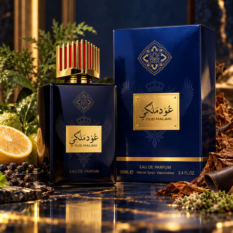 Oud Malaki | عود ملكي Unisex Arabian Perfume – Bergamot, Leather & Tobacco