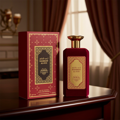 Kalemat Al Arab Perfume – Luxury Arabian Oud Fragrance with Saffron, Musk & Woody Notes