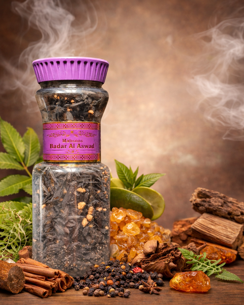Badar Al Aswad | Arabian Incense Mamool – Dark Woody Musk & Spiced Oud