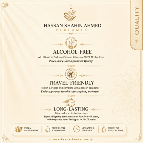 Attar Eternal Love Essential Parfum Oil – Woody Musk, Sandalwood & Tobacco Arabian Attar