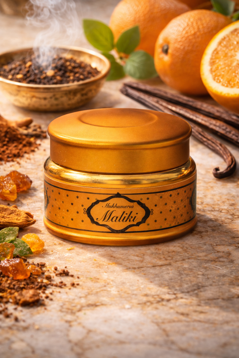 Mukhamria Maliki Hydrating Skin Moisturizer 30ml – Citrus, Bukhoor & Black Musk Jamid Gel