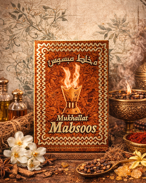 Mukhallat Mabsoos | Woody Floral Arabian Incense with Musk & Saffron