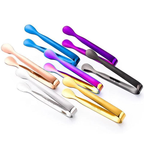 Charcoal Cube Tongs Mini Metal Serving Tongs Clip Tea Party Stainless Steel Ice Tongs Accessories - HSA Perfumes