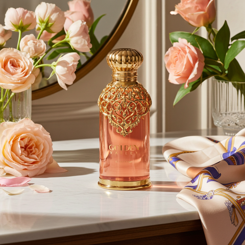 Golden Valley Perfume – Fruity, Woody & Gourmand Fragrance with Mango, Vanilla & Amber