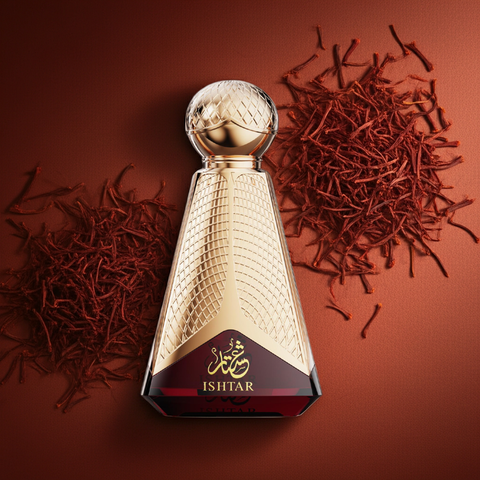 Ishtar Perfume – Woody, Spicy & Powdery Fragrance with Saffron, Lavender & Vanilla
