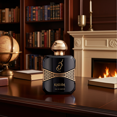 Karam Eau de Parfum – Luxurious Oud, Amber & Spicy Vanilla Woody Fragrance