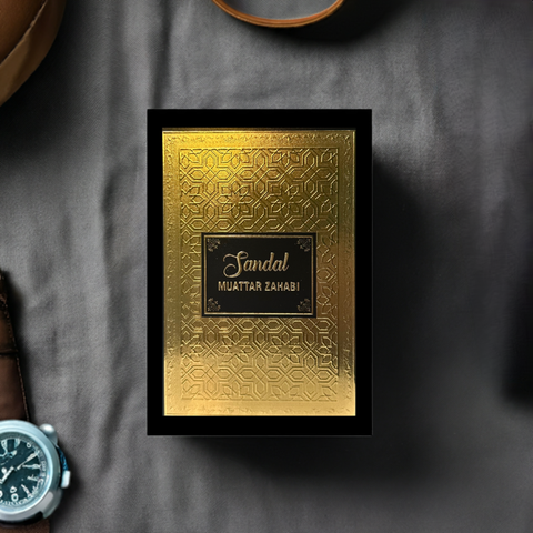 Sandal Muattar Zahabi Gold Arabian Incense – Oud, Rose & Sandalwood | Luxury Muattar