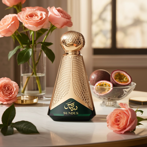 Sundus Perfume – Musky Floral Fragrance with Rose, Passion Fruit & Amber