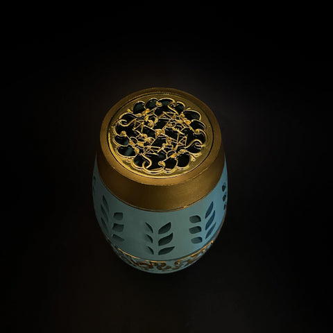 Urban Incense Burner - Turquoise Home Decor - HSA Perfumes